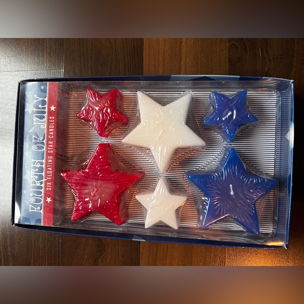 Williams Sonoma Fourth of July floating candles